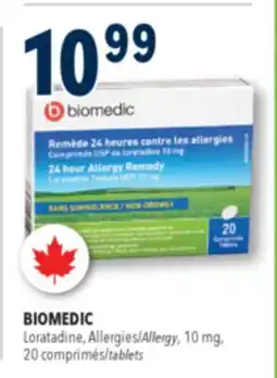 Familiprix BIOMEDIC, Loratadine, Allergy, 10 mg, 20 tablets offer