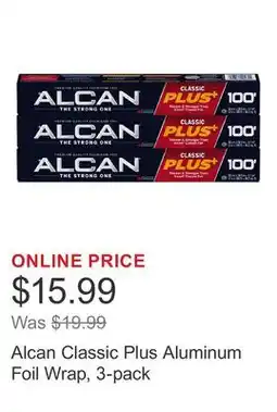 Costco Alcan Classic Plus Aluminum Foil Wrap, 3-pack offer