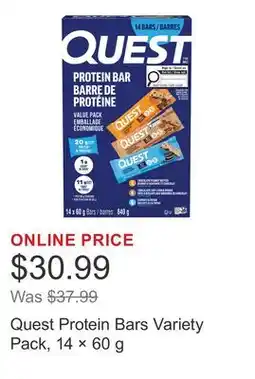 Costco Quest Protein Bars Variety Pack, 14 × offer