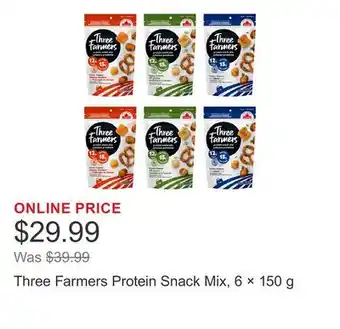 Costco Three Farmers Protein Snack Mix, 6 × offer