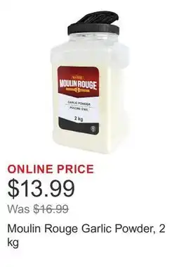 Costco Moulin Rouge Garlic Powder offer