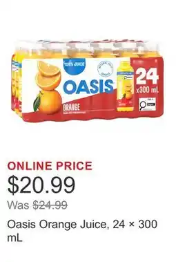 Costco Oasis Orange Juice, 24 × offer