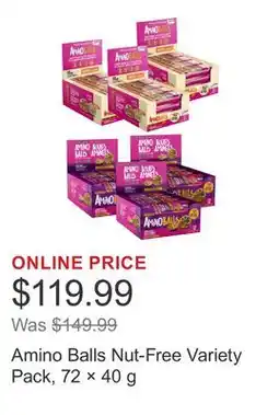 Costco Amino Balls Nut-Free Variety Pack, 72 × offer