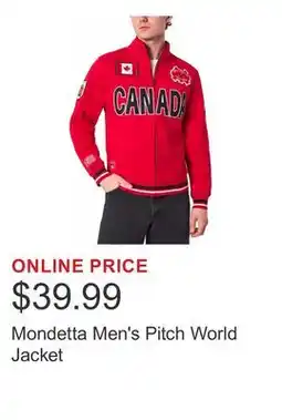 Costco Mondetta Men's Pitch World Jacket offer