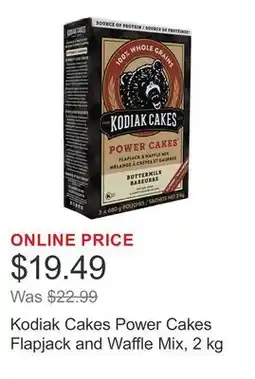 Costco Kodiak Cakes Power Cakes Flapjack and Waffle Mix offer