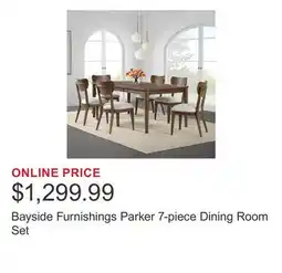 Costco Bayside Furnishings Parker 7-piece Dining Room Set offer