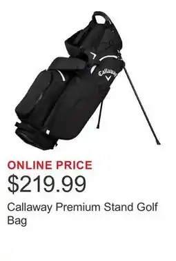 Costco Callaway Premium Stand Golf Bag offer