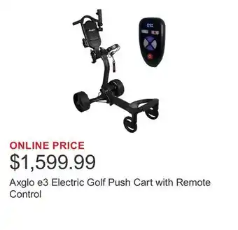 Costco Axglo e3 Electric Golf Push Cart with Remote Control offer