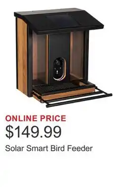 Costco Solar Smart Bird Feeder offer