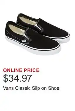 Costco Vans Classic Slip on Shoe offer