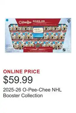 Costco 2025-26 O-Pee-Chee NHL Booster Collection offer