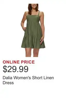 Costco Dalia Women's Short Linen Dress offer