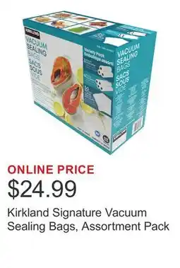 Costco Kirkland Signature Vacuum Sealing Bags, Assortment Pack offer