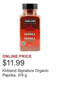 Costco Kirkland Signature Organic Paprika offer