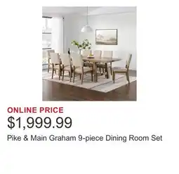 Costco Pike & Main Graham 9-piece Dining Room Set offer
