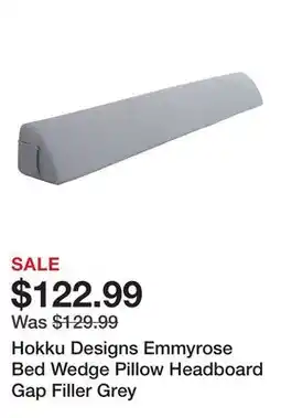 Wayfair Hokku Designs Emmyrose Bed Wedge Pillow Headboard Gap Filler Grey offer