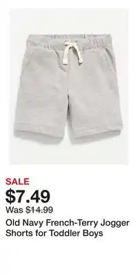 Old Navy Old Navy French-Terry Jogger Shorts for Toddler Boys offer