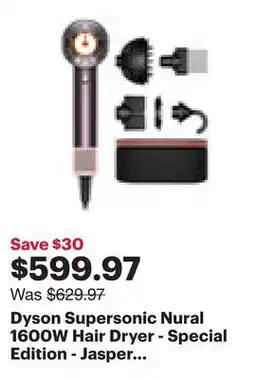Best Buy Dyson Supersonic Nural 1600W Hair Dryer - Special Edition - Jasper Plum offer