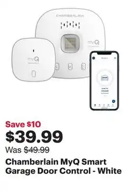 Best Buy Chamberlain MyQ Smart Garage Door Control - White offer