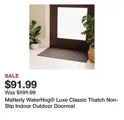 Wayfair Matterly WaterHog Luxe Classic Thatch Non-Slip Indoor Outdoor Doormat offer