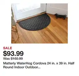 Wayfair Matterly WaterHog Cordova 24 in. x 39 in. Half Round Indoor Outdoor Doormat offer
