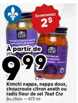 Val-Mont Kimchi nappa, nappa doux, choucroute citron aneth ou radis fleur de sel Tout Cru offer