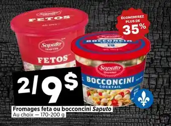 Val-Mont Fromages feta ou bocconcini Saputo offer