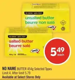 Shoppers Drug Mart No name butter offer