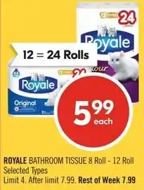 Shoppers Drug Mart Royale bathroom tissue offer