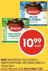Shoppers Drug Mart Boost high protein offer