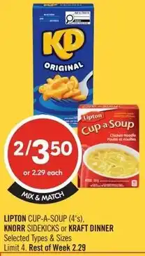 Shoppers Drug Mart Lipton cup-a-soup offer