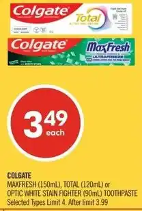 Shoppers Drug Mart Colgate offer