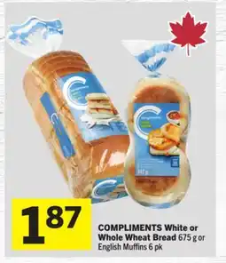 Foodland COMPLIMENTS White or Whole Wheat Bread offer
