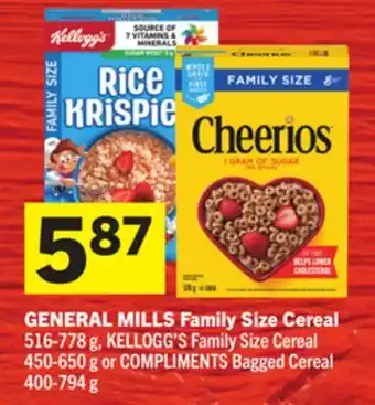 Foodland Family Size Cereal offer
