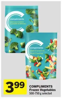 Foodland COMPLIMENTS Frozen Vegetables offer