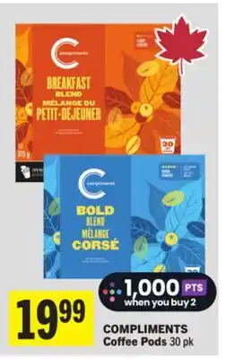 Foodland COMPLIMENTS Coffee Pods offer