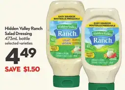 Longo's Hidden Valley Ranch Salad Dressing offer