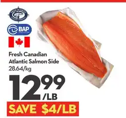Longo's Fresh Canadian Atlantic Salmon Side offer