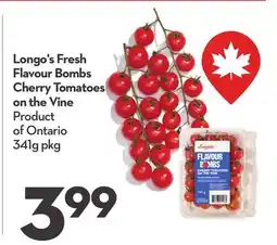 Longo's Longo's Fresh Flavour Bombs Cherry Tomatoes on the Vine offer