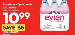 Longo's Evian Natural Spring Water offer