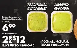 Longo's Smashed Avocado or Traditional Guacamole offer