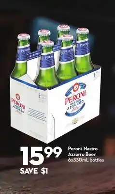 Longo's Peroni Nastro Azzurro Beer offer
