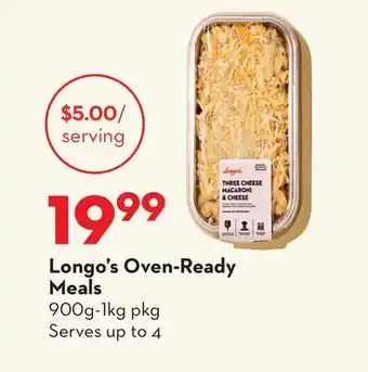Longo's Longo's Oven-Ready Meals offer