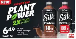 Longo's Silk High Protein Beverages offer