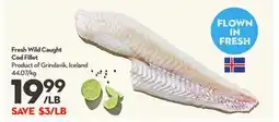 Longo's Fresh Wild Caught Cod Fillet offer