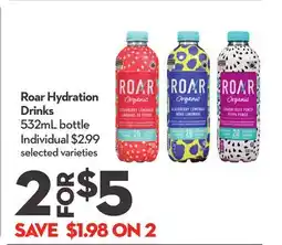 Longo's Roar Hydration Drinks offer