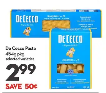 Longo's De Cecco Pasta offer