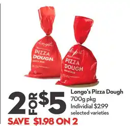 Longo's Longo's Pizza Dough offer