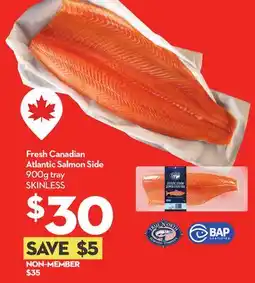 Longo's Fresh Canadian Atlantic Salmon Side offer