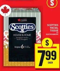 Food Basics SCOTTIES FACIAL TISSUE offer